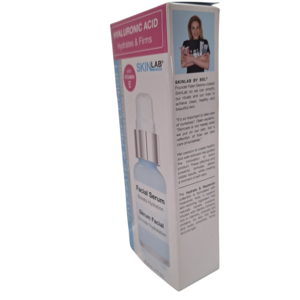 SkinLab Hydrate & Replenish Facial Serum With Vitamin E 1oz. Hyaluronic Acid NEW - Picture 4 of 15
